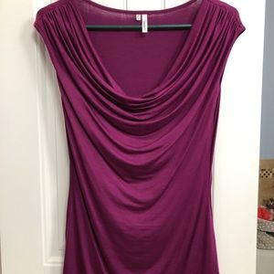 Plum sleeveless dressy tank
